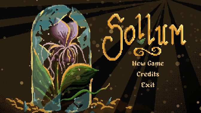 SOLLUM start screen UI